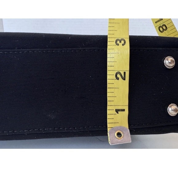 Vintage 90s Y2K Kate Spade Black Silk Zebra Print Lining Magnetic Closing *flaws - Picture 13 of 15